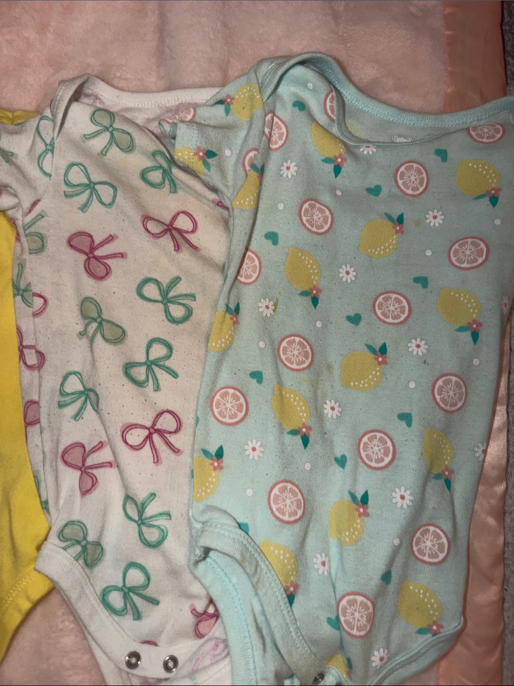 Baby Girls' Yellow Daisy One-Piece Bodysuit - Picture 2 of 3